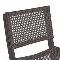 Tabourets de bar pliants en bois d'acacia Polaris, lot de 2, gris foncé - Christopher Knight Home