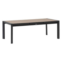 Table de jardin EVASION Effet bois Honey / Graphite