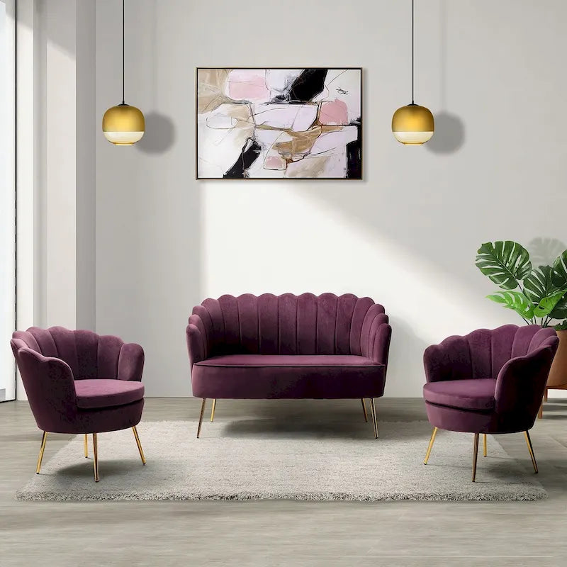 Ensemble Salon 3 Pièces Xabier 52 pouces par HULALA HOME