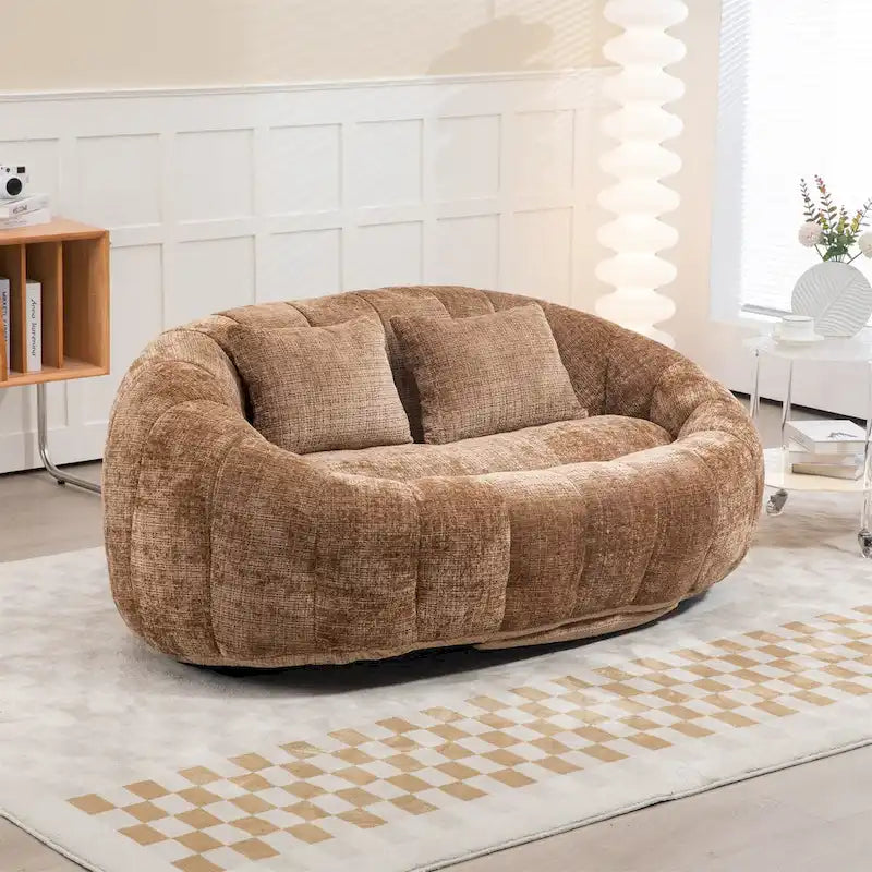 Pouf poire pour adultes - Canapé moelleux multicolore