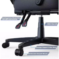 Chaise de Gaming ELECWISH avec Repose-pieds, Soutien Lombaire, Chaise d'Ordinateur Respirante avec Coussin à Ressorts Ensachés, Chaises pour Adultes