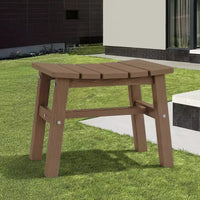 Hyleory HDPE Ottoman portable, tabouret d'extérieur ergonomique incurvé