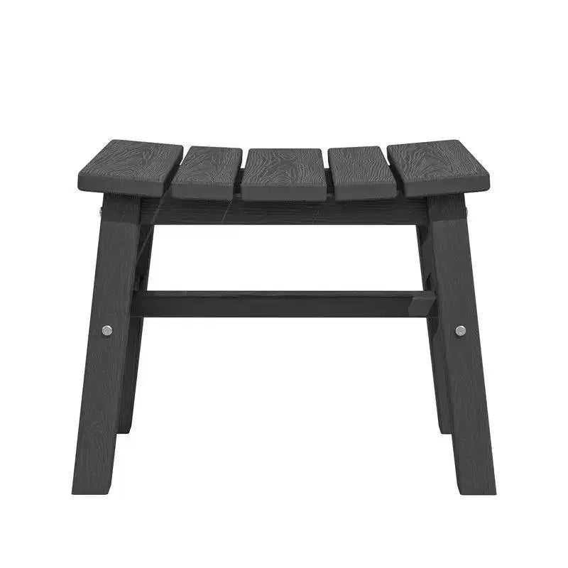 Hyleory HDPE Ottoman portable, tabouret d'extérieur ergonomique incurvé