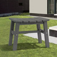 Hyleory HDPE Ottoman portable, tabouret d'extérieur ergonomique incurvé