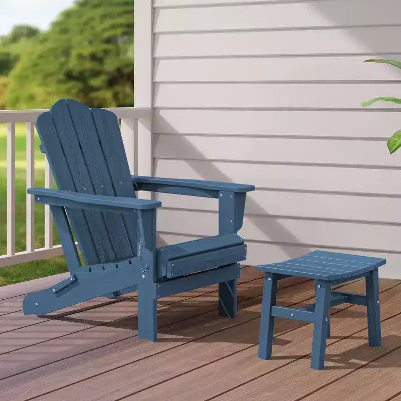 Hyleory HDPE Ottoman portable, tabouret d'extérieur ergonomique incurvé