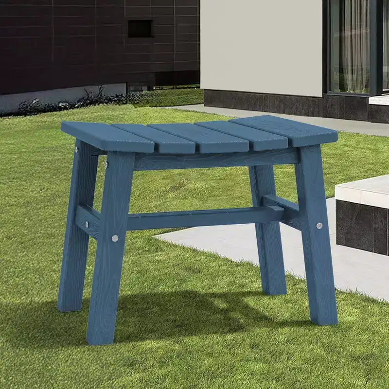 Hyleory HDPE Ottoman portable, tabouret d'extérieur ergonomique incurvé