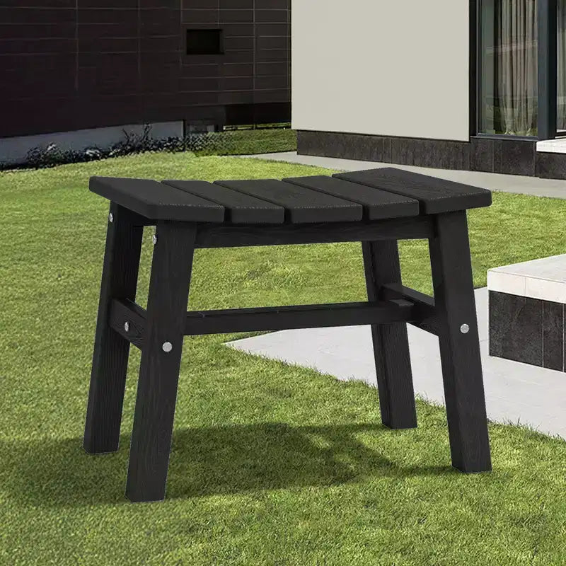 Hyleory HDPE Ottoman portable, tabouret d'extérieur ergonomique incurvé