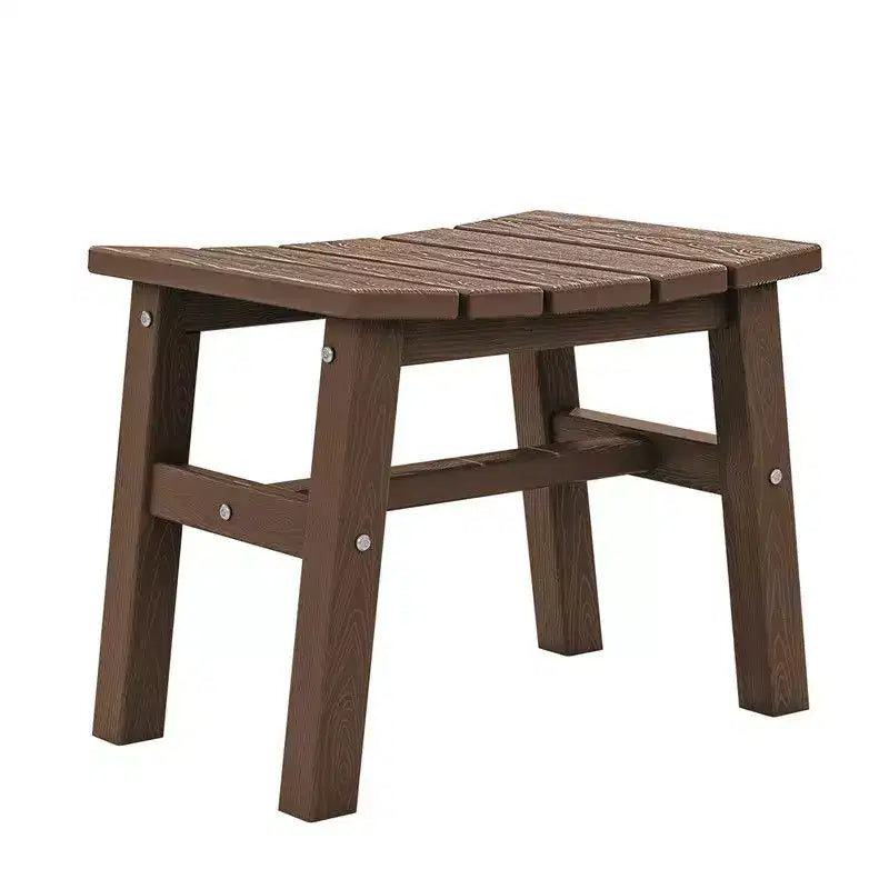 Hyleory HDPE Ottoman portable, tabouret d'extérieur ergonomique incurvé