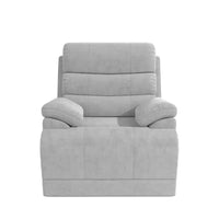 Fauteuil inclinable DHP McAllen, tissu texturé gris clair