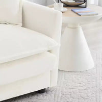 Ensemble salon chic en chenille : canapé 2 places et fauteuil