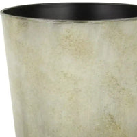 HomeRoots 7 pot de pépinière rond en plastique recyclé gris intérieur/extérieur