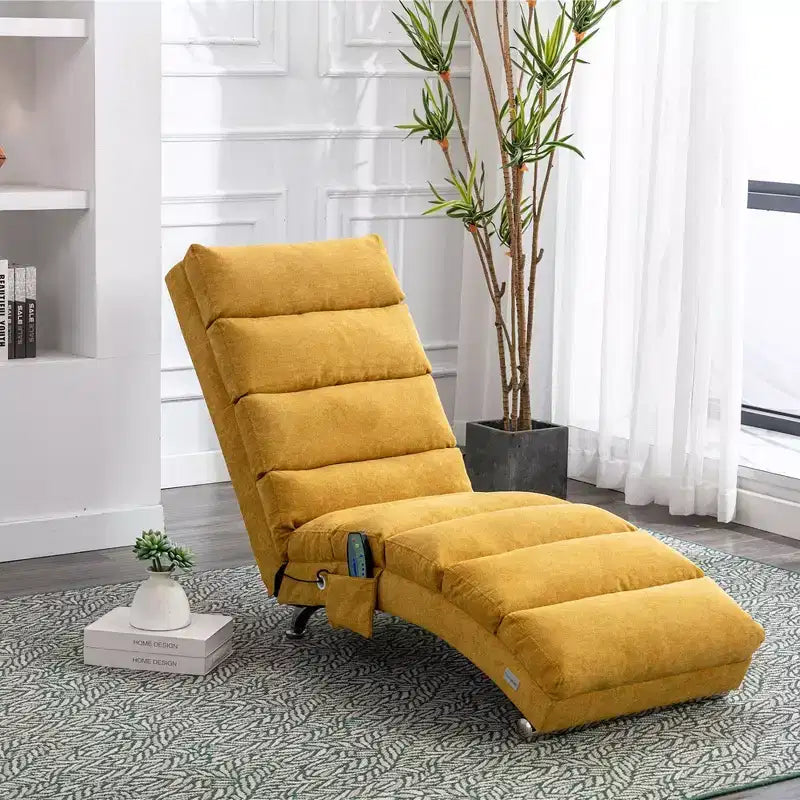 Fauteuil de relaxation avec télécommande, Ergonomique, électrique avec 5 modes de massage, pour bureau, en lin