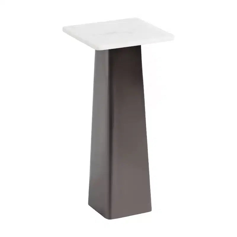 Table d'appoint carrée en marbre Kate and Laurel Quinley
