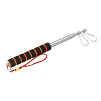Unique Bargains Mât de drapeau portable polyvalent en acier inoxydable et plastique 8,2 pieds, Orange, 1 pièce