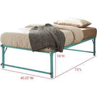 Cadre de lit gigogne escamotable en métal taille double avec roulettes de Kings Brand Furniture – Solution compacte robuste et élégante