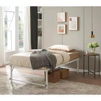Cadre de lit gigogne escamotable en métal taille double avec roulettes de Kings Brand Furniture – Solution compacte robuste et élégante