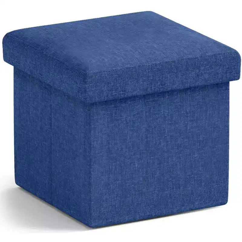 Ornavo Home Pouf de rangement pliable carré de 30,5 cm