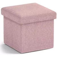 Ornavo Home Pouf de rangement pliable carré de 30,5 cm