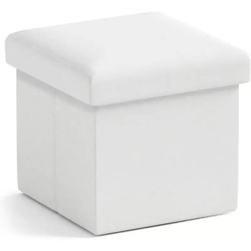 Ornavo Home Pouf de rangement pliable carré de 30,5 cm