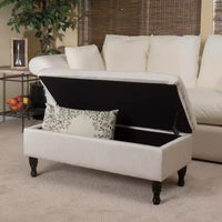 Banc-ottoman de rangement capitonné contemporain GDFStudio Breanna