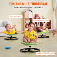 Chaise pivotante VEVOR Elephant pour enfants, capacité de 100 kg, chaise tournante à 360°, chaise jouet sensorielle pour enfants autistes avec base en métal antidérapante, vert