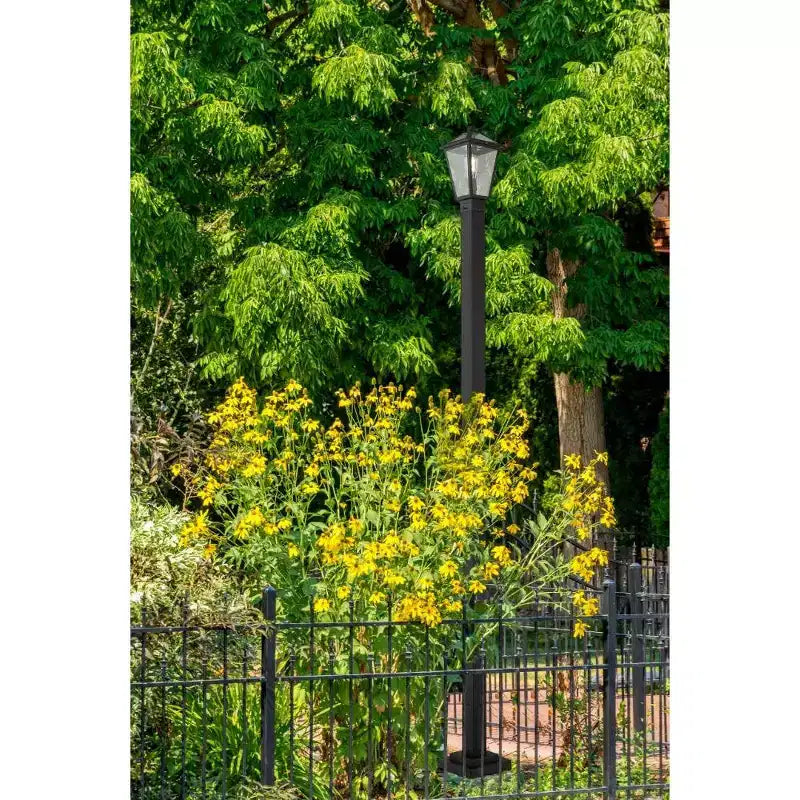Borne lumineuse Talbot 110 d'extérieur - Luminaire en acier à intensité variable pour allées, 1 ampoule, convient aux emplacements humides