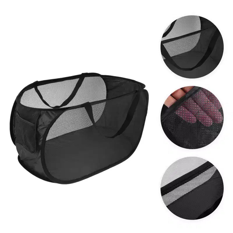 Unique Bargains panier à linge pliable simple couche 22.83x14.17x14.17 1 pc