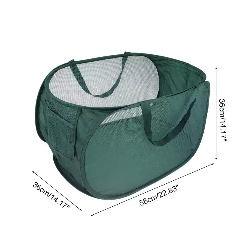 Unique Bargains panier à linge pliable simple couche 22.83x14.17x14.17 1 pc