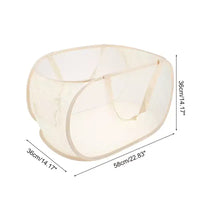 Unique Bargains panier à linge pliable simple couche 22.83x14.17x14.17 1 pc