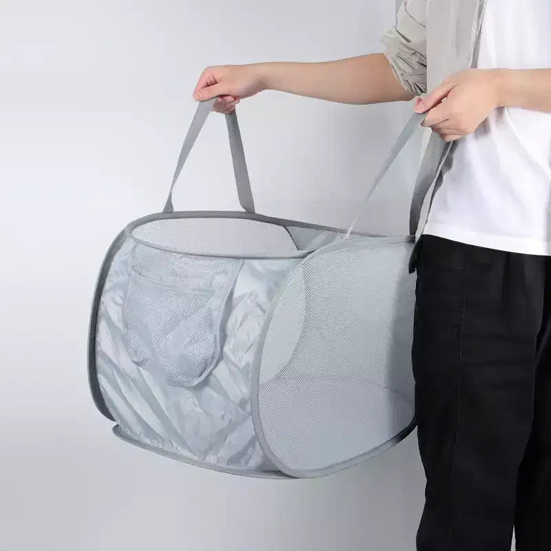 Unique Bargains panier à linge pliable simple couche 22.83x14.17x14.17 1 pc
