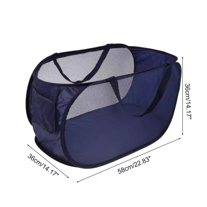 Unique Bargains panier à linge pliable simple couche 22.83x14.17x14.17 1 pc