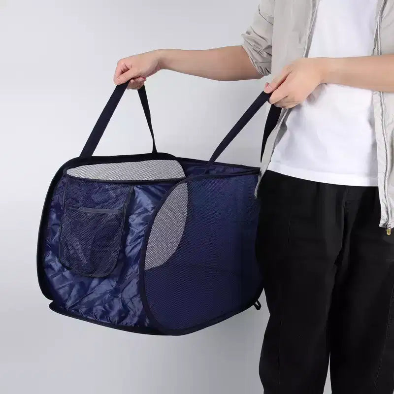 Unique Bargains panier à linge pliable simple couche 22.83x14.17x14.17 1 pc