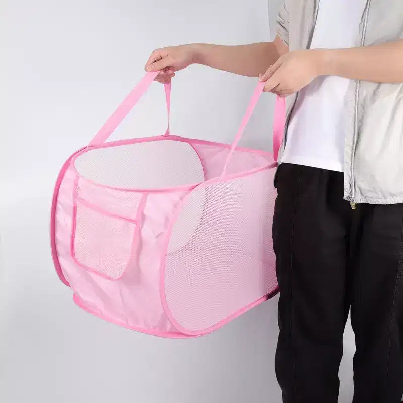 Unique Bargains panier à linge pliable simple couche 22.83x14.17x14.17 1 pc