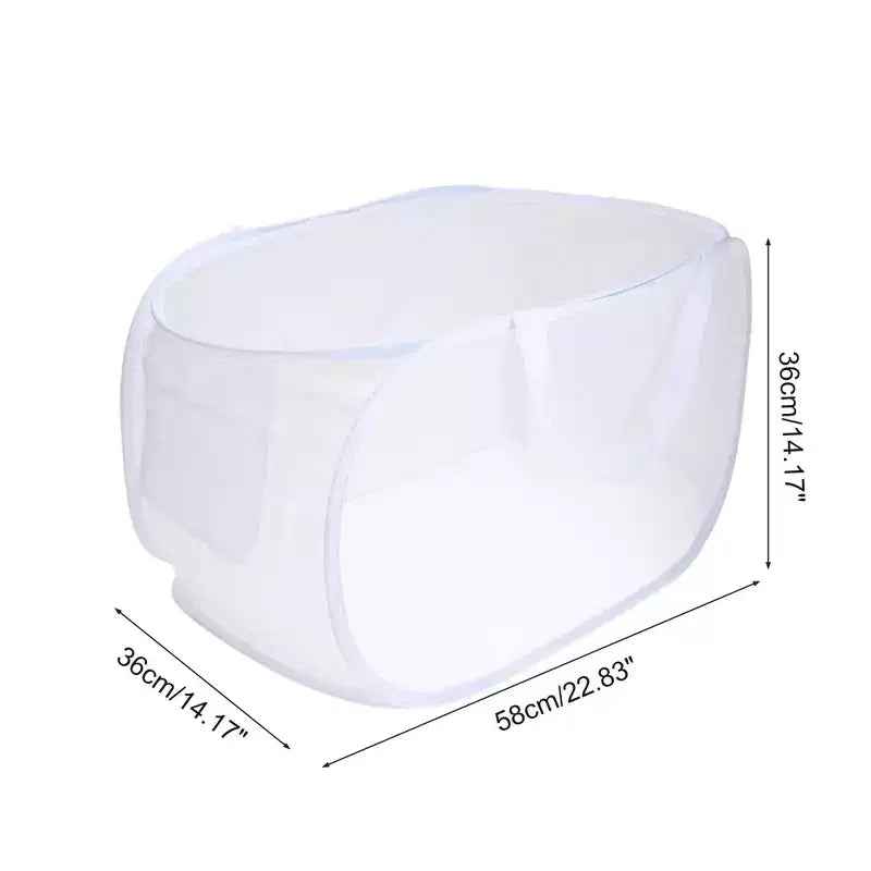 Unique Bargains panier à linge pliable simple couche 22.83x14.17x14.17 1 pc