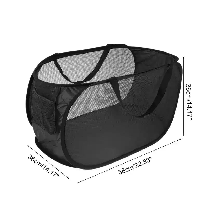 Unique Bargains panier à linge pliable simple couche 22.83x14.17x14.17 1 pc
