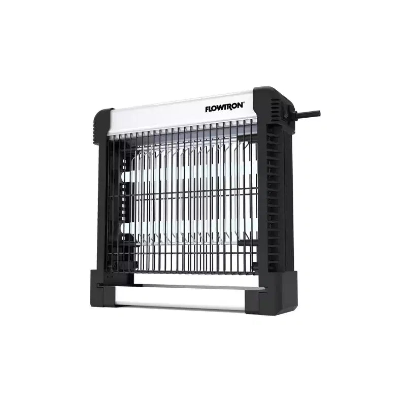 Destructeur d'insectes d'intérieur Flowtron avec puissance 3000 V, lampe LED, ampoules UV 15 W et grille antichoc facile à nettoyer