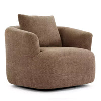 Fauteuil baquet pivotant rembourré Whisen 38.2 avec oreiller
