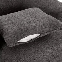 Fauteuil baquet pivotant rembourré Whisen 38.2 avec oreiller