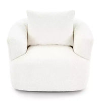 Fauteuil baquet pivotant rembourré Whisen 38.2 avec oreiller