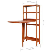 vidaXL Ensemble bistrot pliant 3 pièces en bois d'acacia massif