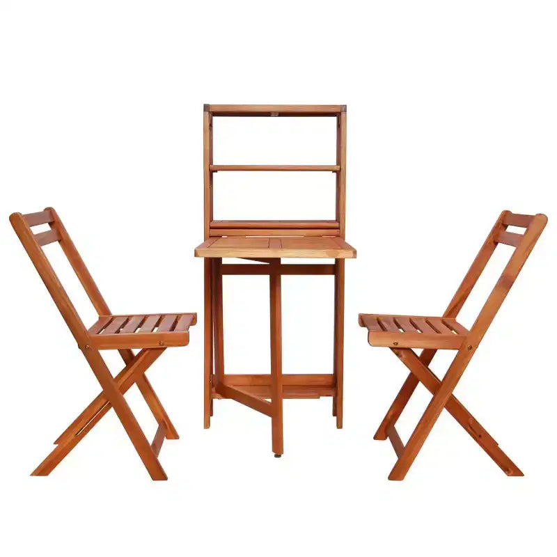 vidaXL Ensemble bistrot pliant 3 pièces en bois d'acacia massif