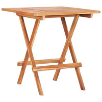 vidaXL Ensemble bistro pliant 3 pièces en bois de teck massif