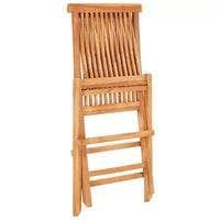 vidaXL Ensemble bistro pliant 3 pièces en bois de teck massif