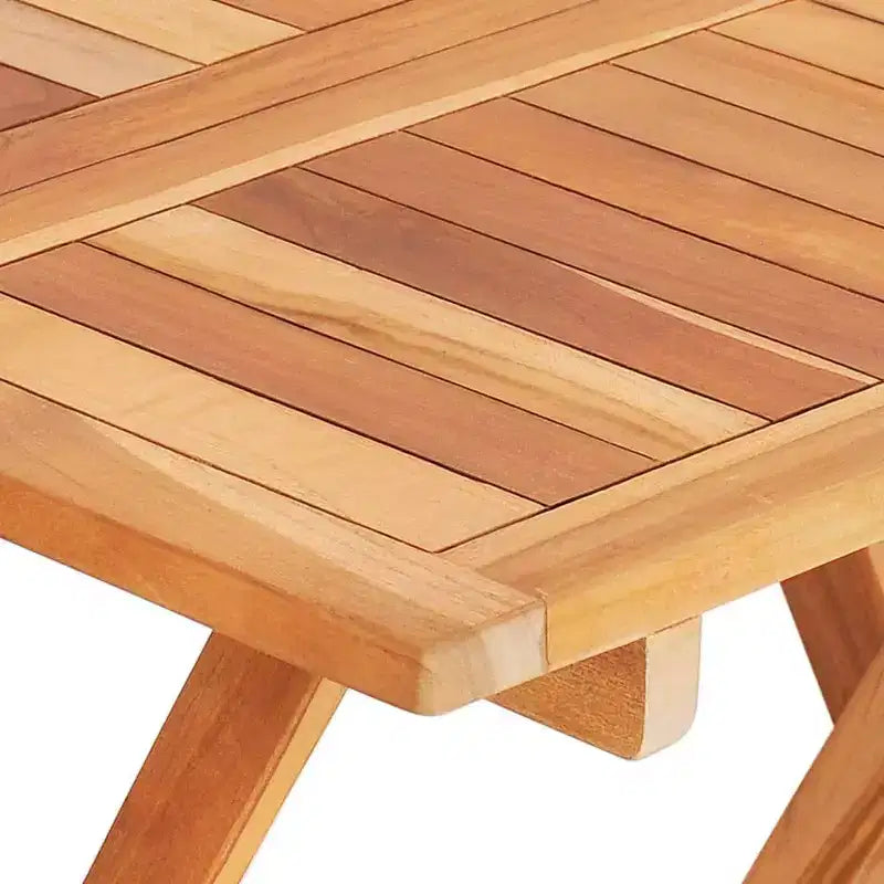 vidaXL Ensemble bistro pliant 3 pièces en bois de teck massif