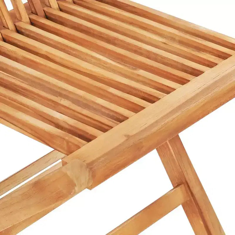 vidaXL Ensemble bistrot pliant 3 pièces en bois de teck massif