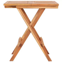 vidaXL Ensemble bistro pliant 3 pièces en bois de teck massif