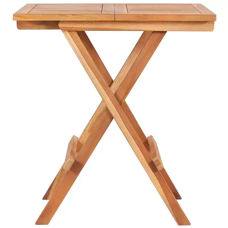 vidaXL Ensemble bistro pliant 3 pièces en bois de teck massif