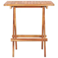 vidaXL Ensemble bistro pliant 3 pièces en bois de teck massif