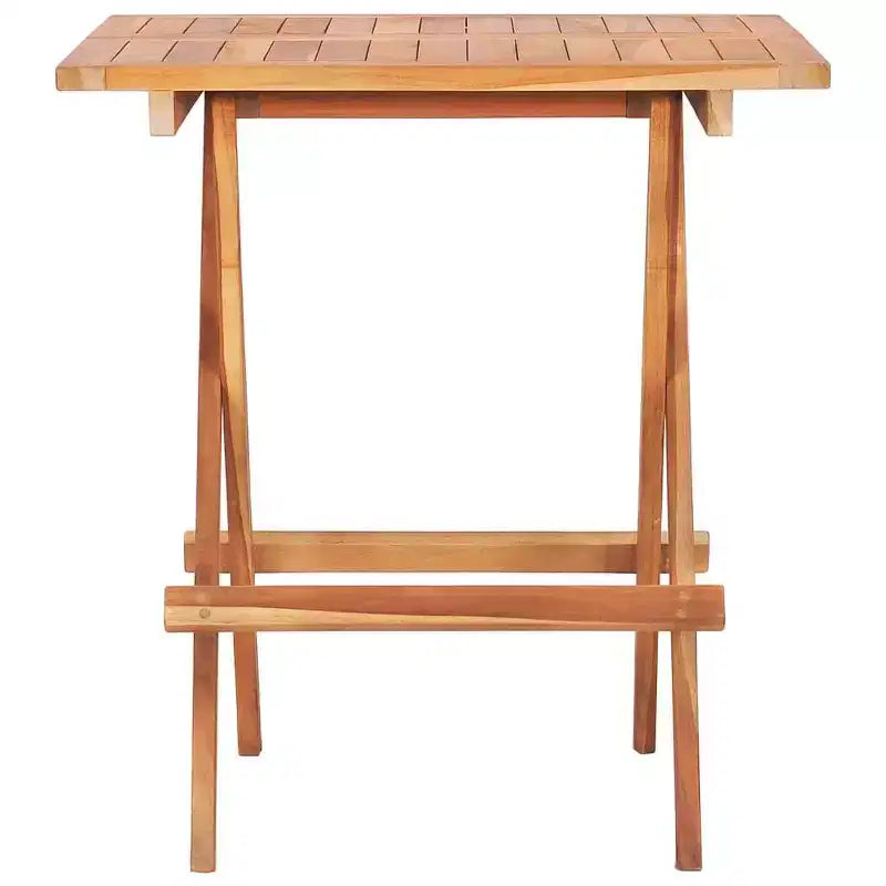 vidaXL Ensemble bistro pliant 3 pièces en bois de teck massif