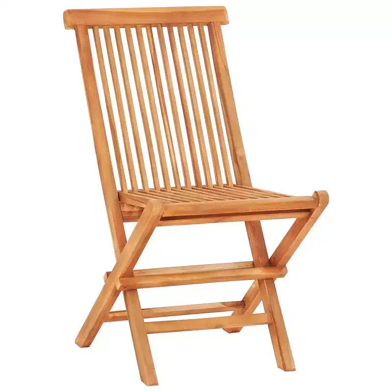 vidaXL Ensemble bistro pliant 3 pièces en bois de teck massif